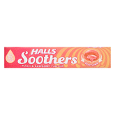 Halls Soothers 45gm Peach & Rasberry